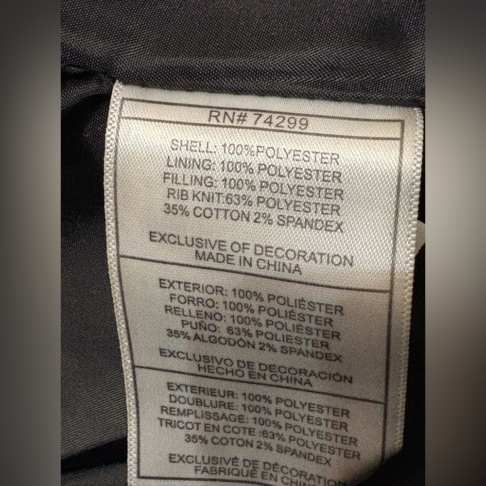 Canada Weather Gear heavyweight puffer‎ jacket in gray heather with black trim. - Picture 13 of 13